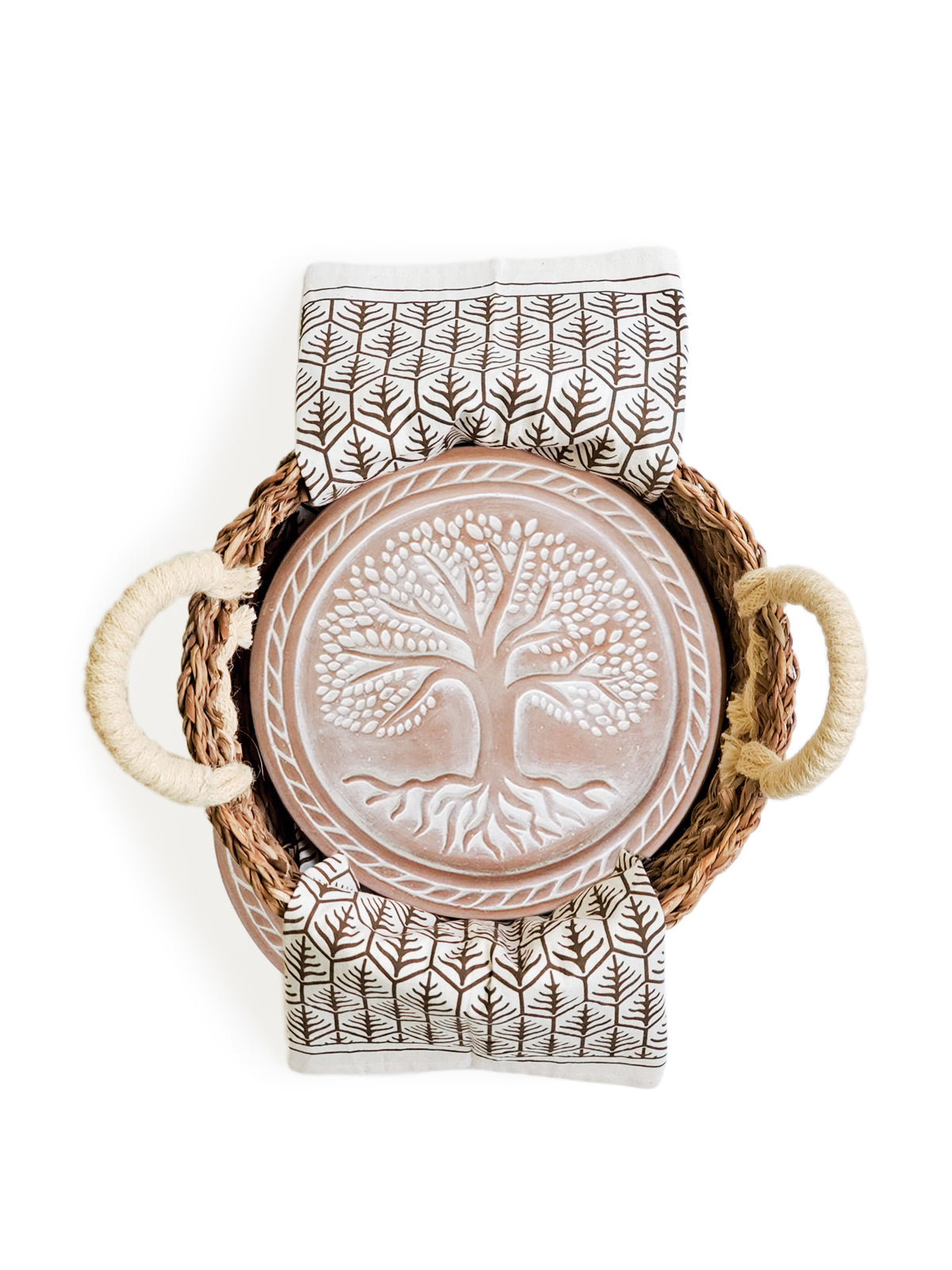 Decorative item with tree of life design on a white background