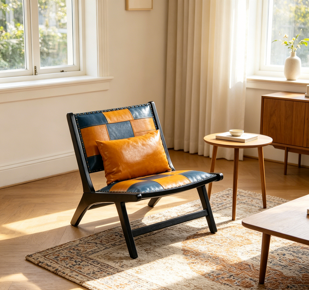 The Checkered Accent Chair