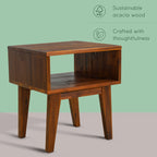 Table de chevet en bois massif Acacia Serena