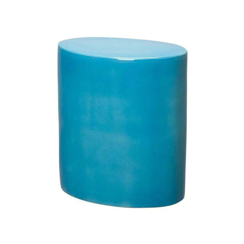 Blue cylindrical object on a white background