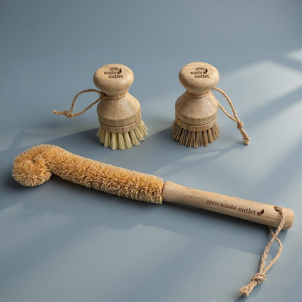 Ensemble de 3 brosses à évier