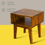 Table de chevet en bois massif Acacia Serena