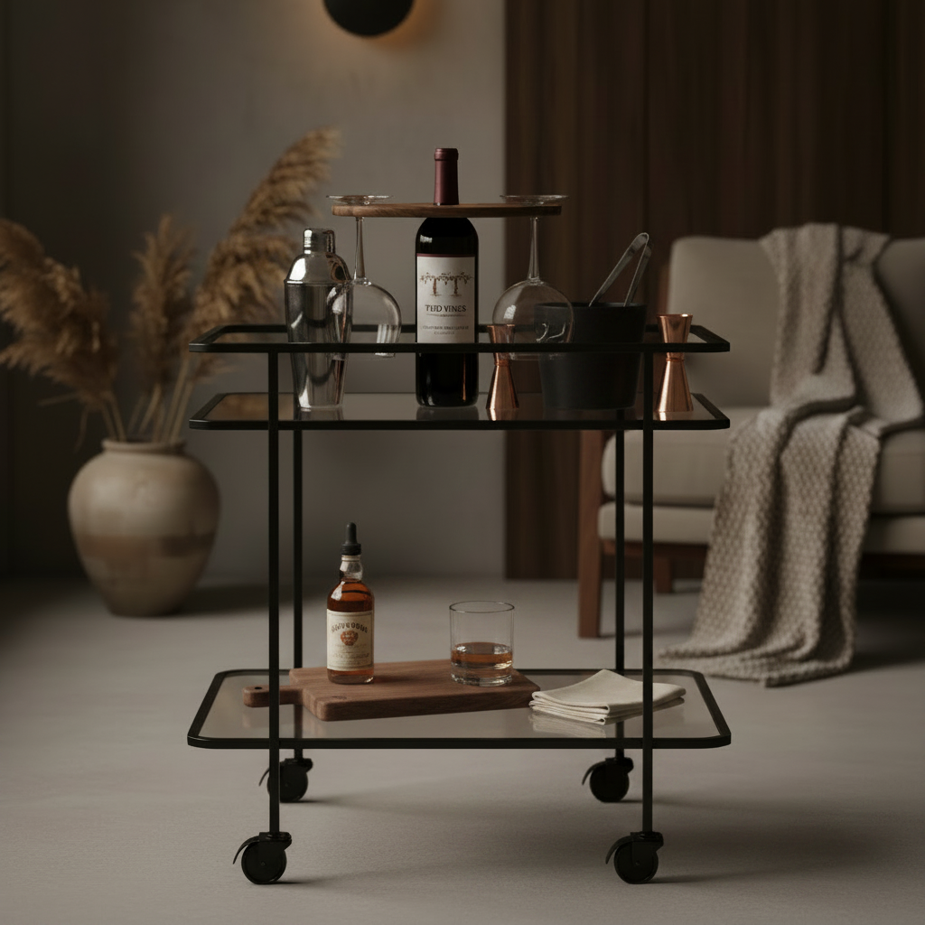 Acacia Wood Wine Glass Caddy