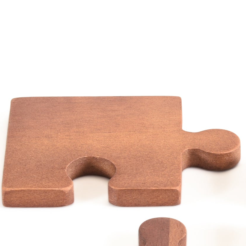 Puzzle Piece Coasters - Set of 4