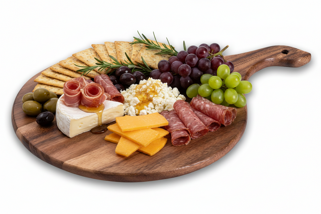 Acacia Wood Cutting/ Charcuterie Board - Medium Round