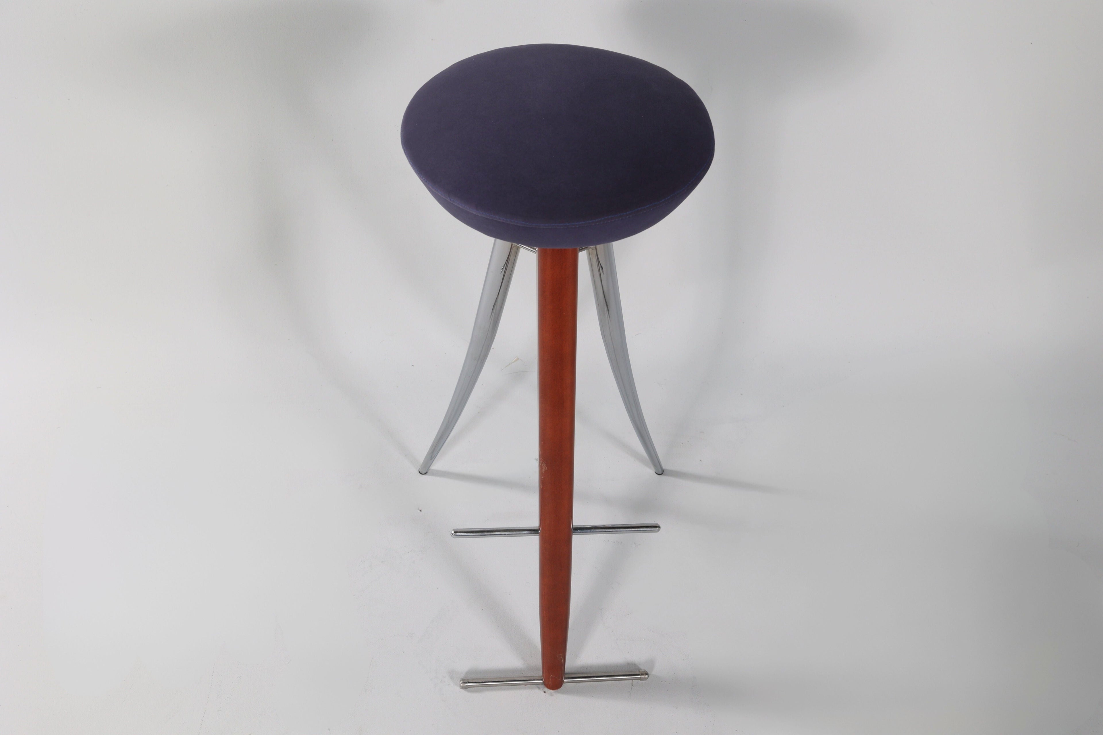 3PC Modernist Bar Stools - Vintage