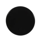 Black circular side tabletop on a white background