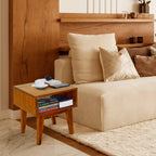 Table de chevet en bois massif Acacia Serena
