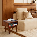 Table de chevet en bois massif Acacia Serena