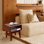 Table de chevet en bois massif Acacia Serena