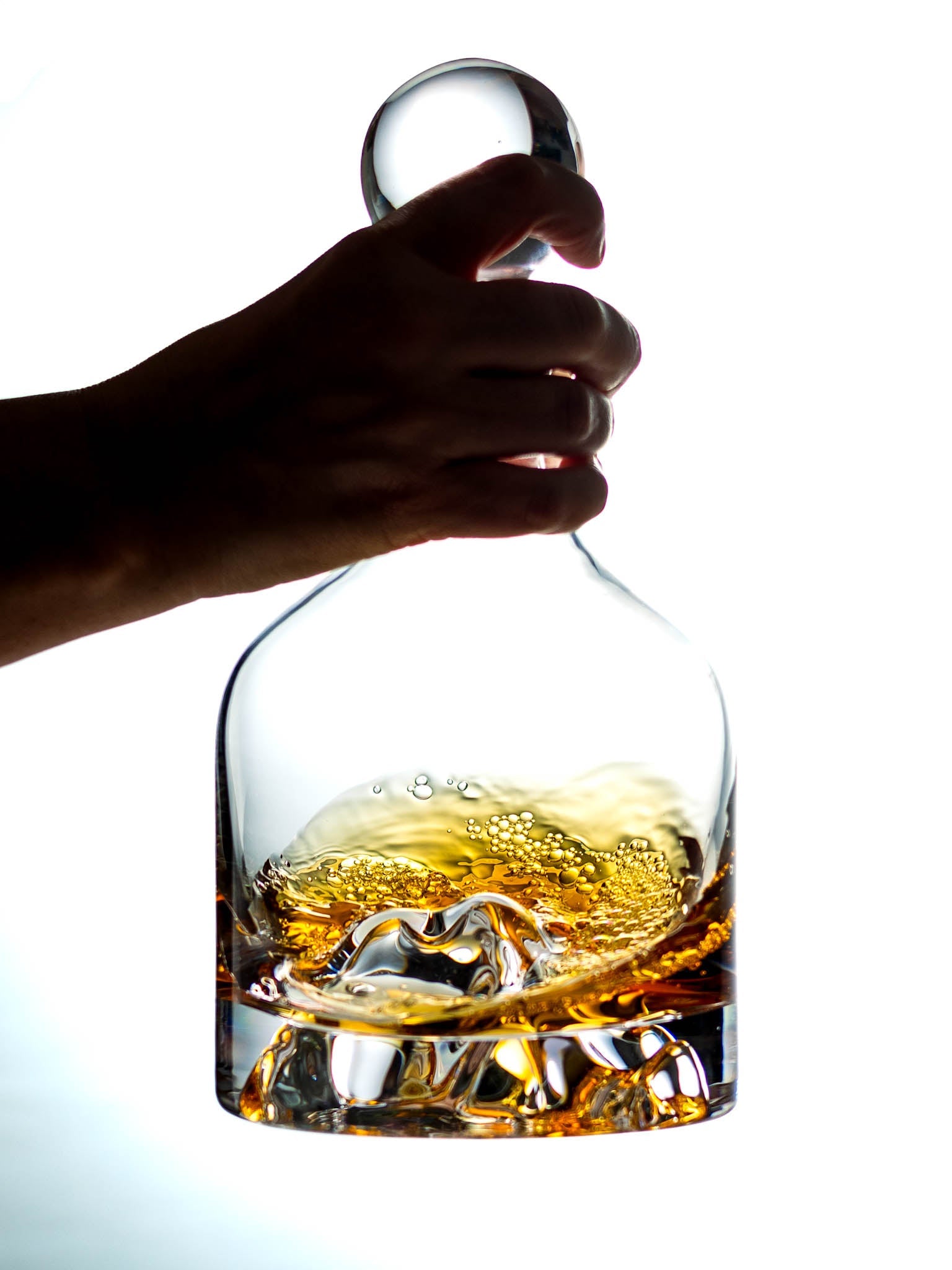 Foundation Decanter | Handblown Mountain Decanter - 34oz/1000ml