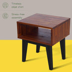 Table de chevet en bois massif Acacia Serena