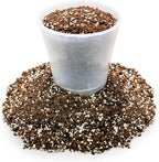 White pot with soil on a white background