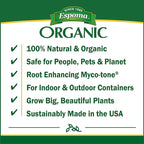 Espoma Organic product label with green and white color scheme.