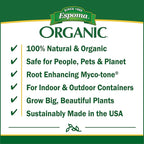 Espoma Organic product label with green and white color scheme.