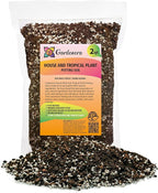 Bag of Gardenera house and tropical plant potting soil with visible label.