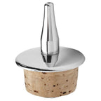 Corkscrew with cork base on a white background