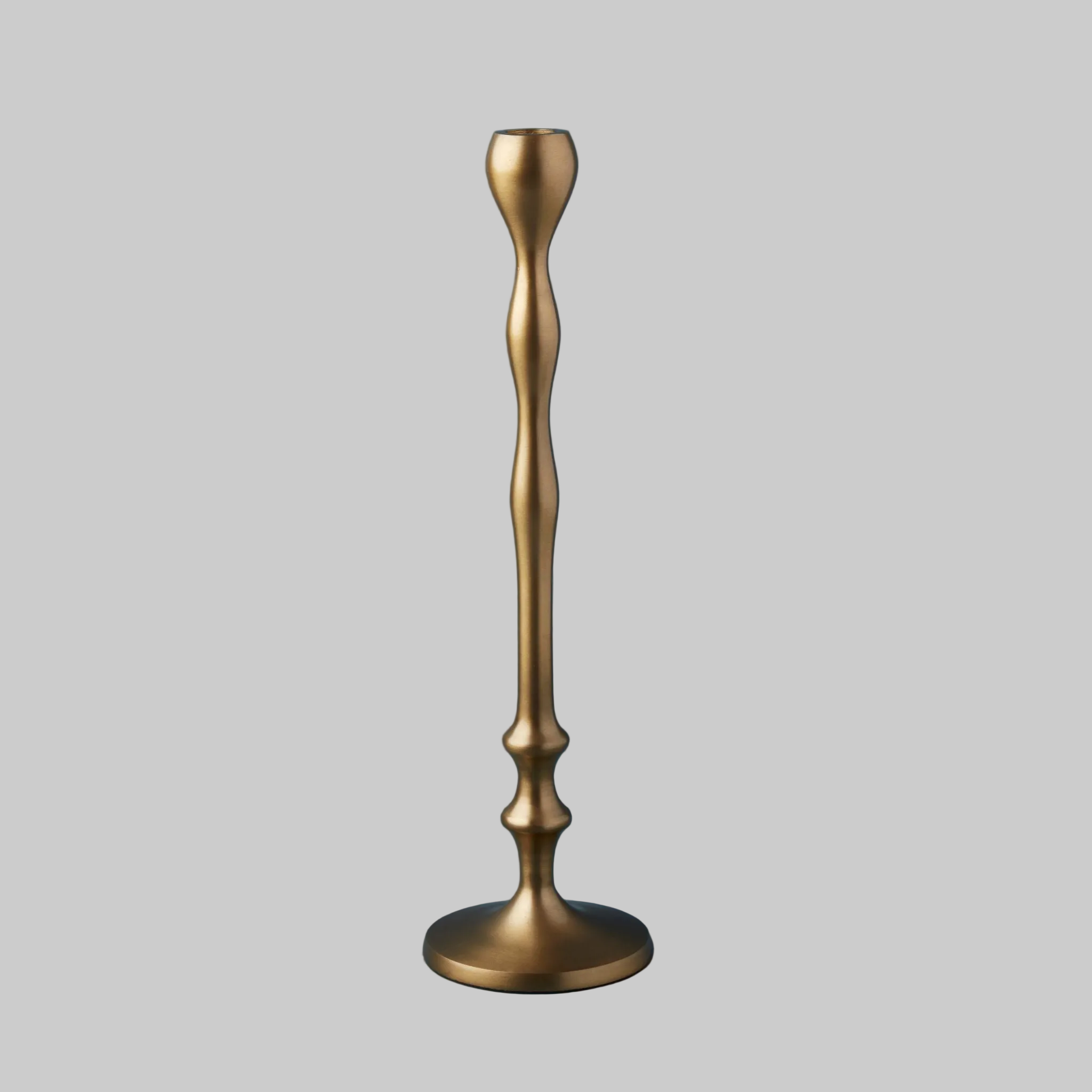 Belsana Aged Bronze Candlestick, Medium