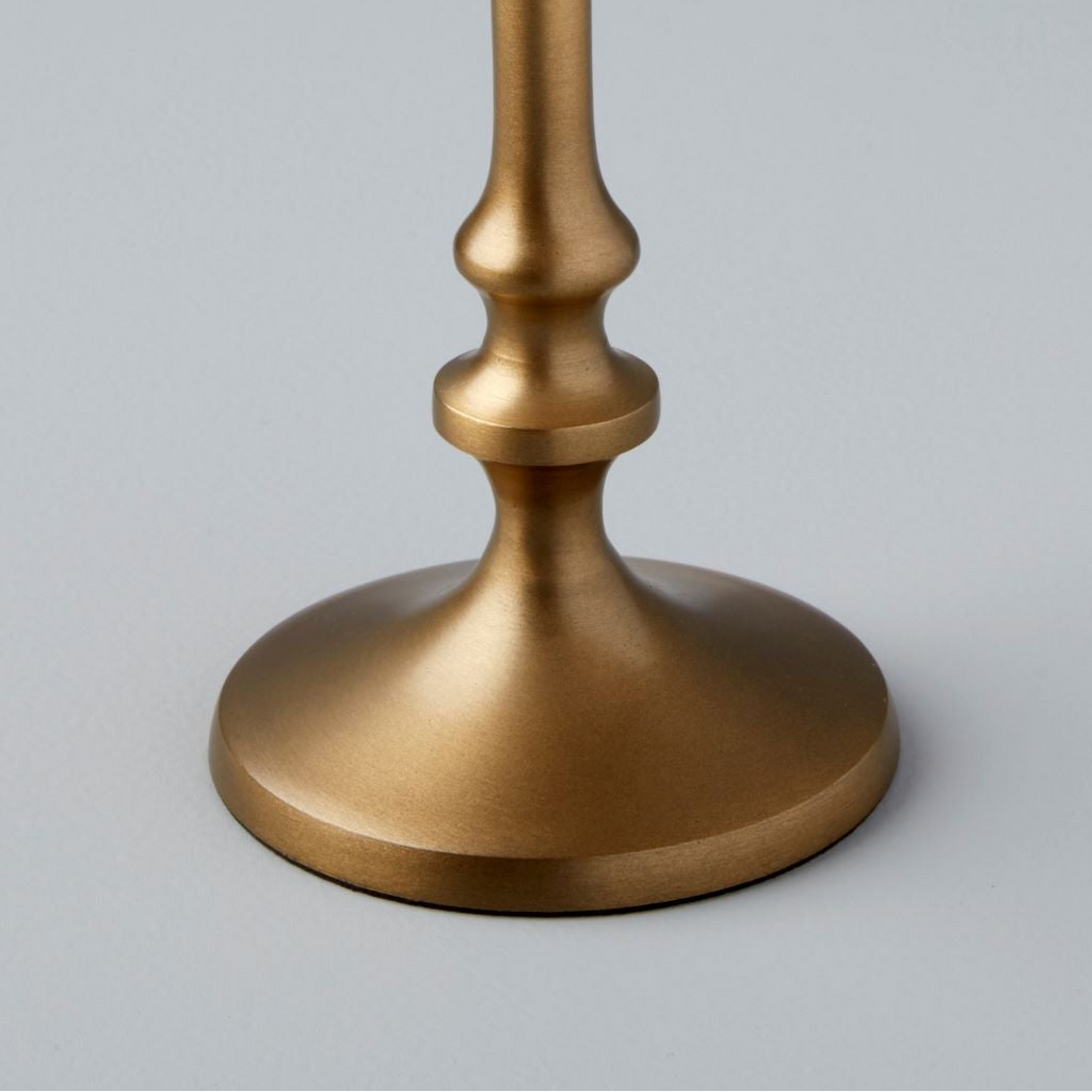 Belsana Aged Bronze Candlestick, Short