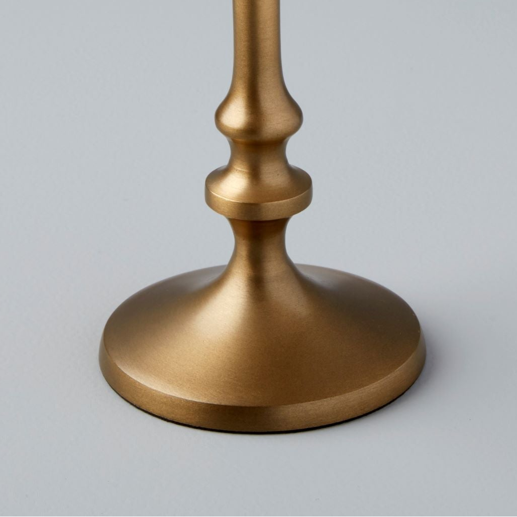 Belsana Aged Bronze Candlestick, Short