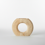 Vase Islo en bois de manguier, grand modèle