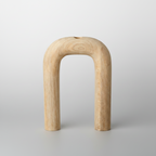 Vase Turi en bois de manguier, grand