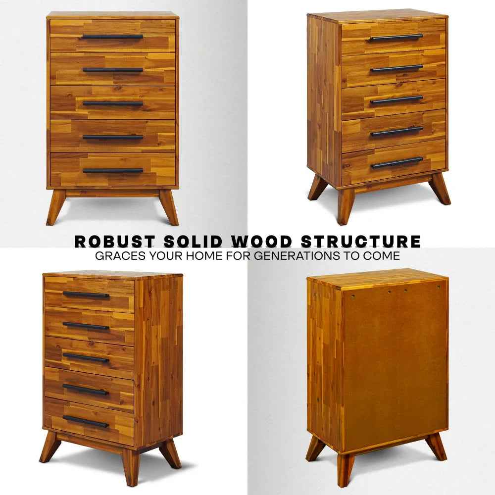 Linea Acacia Solid Wood Dresser