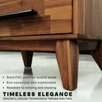 Commode en bois massif Linea Acacia