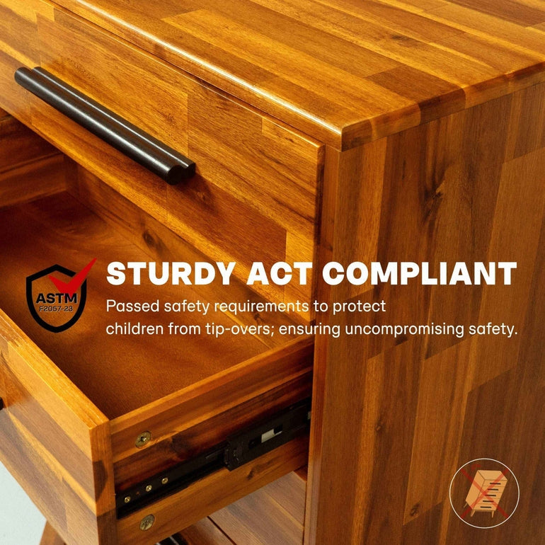 Linea Acacia Solid Wood Dresser