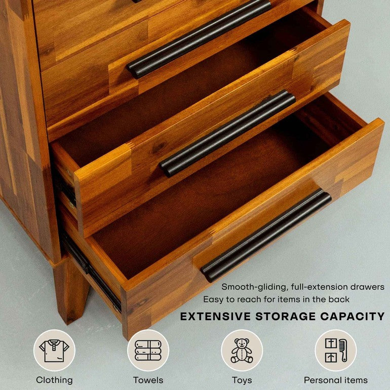 Linea Acacia Solid Wood Dresser