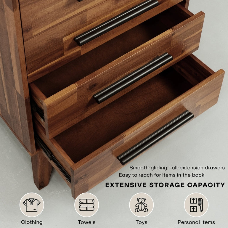 Linea Acacia Solid Wood Dresser