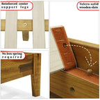 Cadre de lit en bois massif Acacia Sierra Deluxe