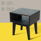 Table de chevet en bois massif Acacia Serena