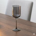 Verres à vin fumés à pied - Lot de 4