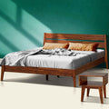Callisto Solid Wood Bed Frame and Nightstand Set