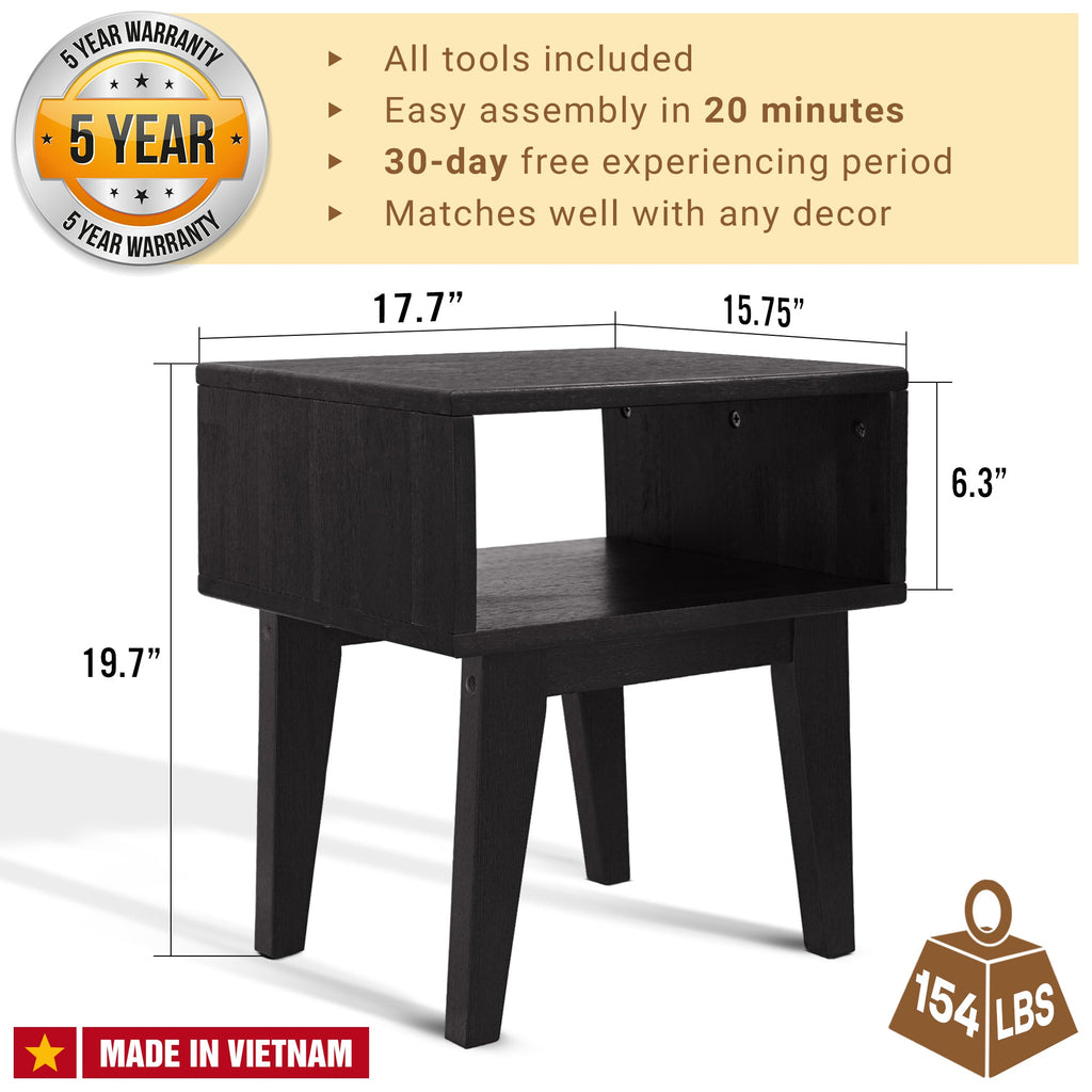 Acacia Serena Solid Wood Nightstand