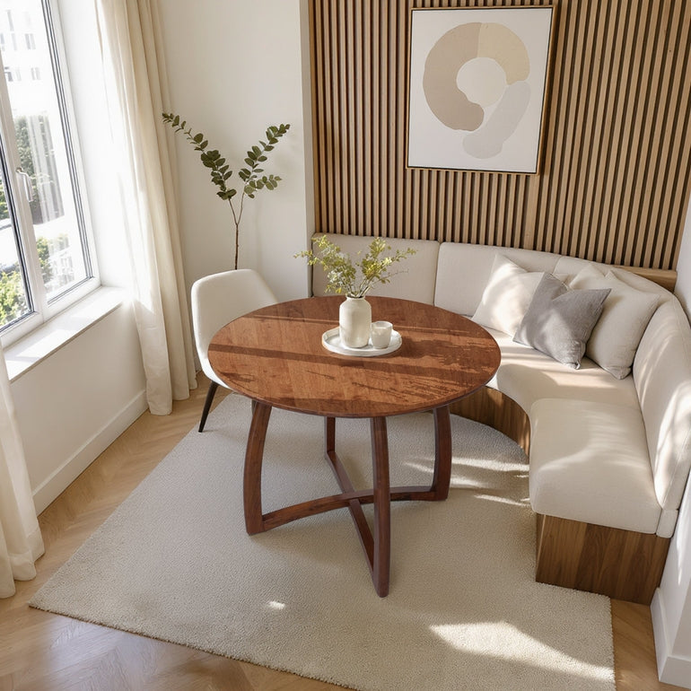 Alma Round Dining Table Mid-Century Modern for 4 - 36"