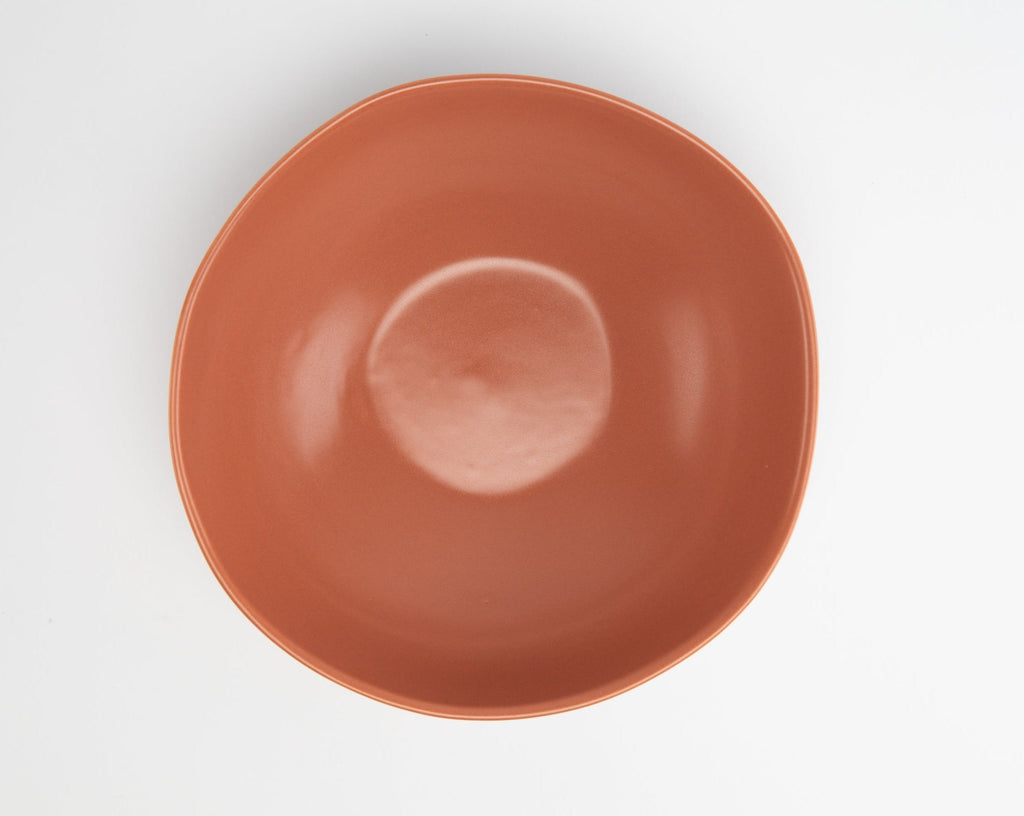 Ceramic bowl on a white background