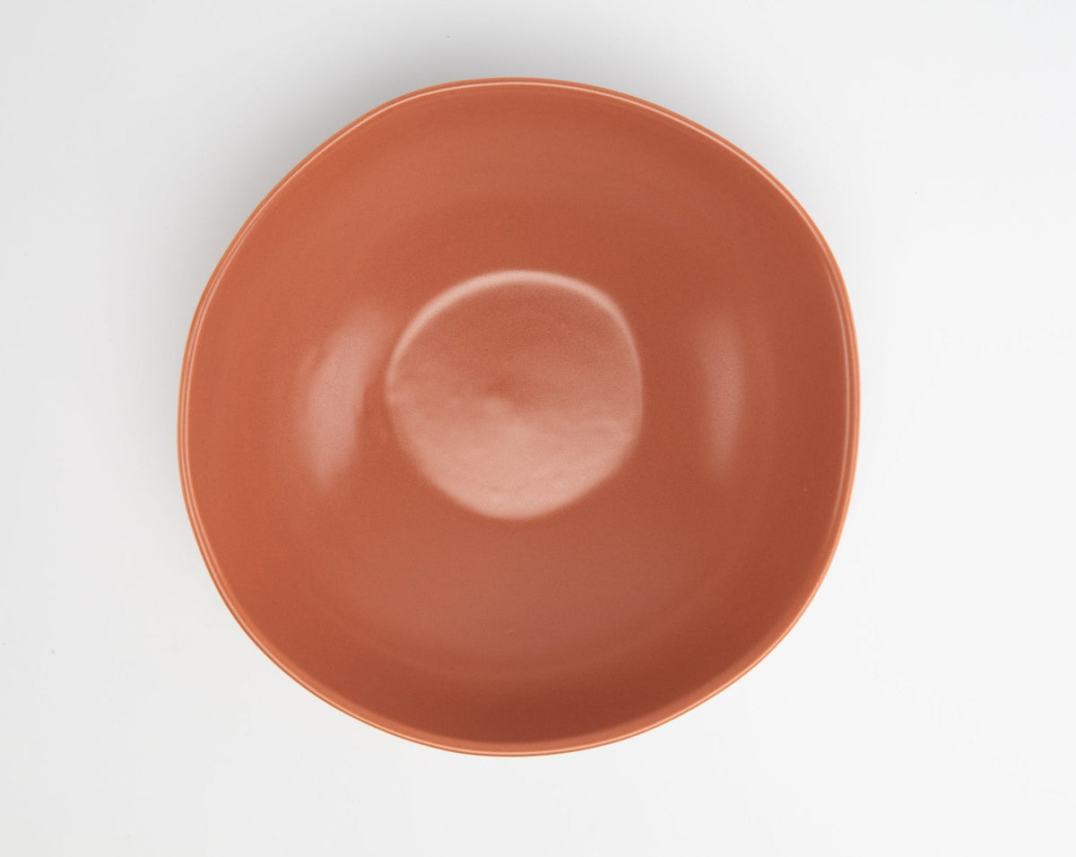 Ceramic bowl on a white background
