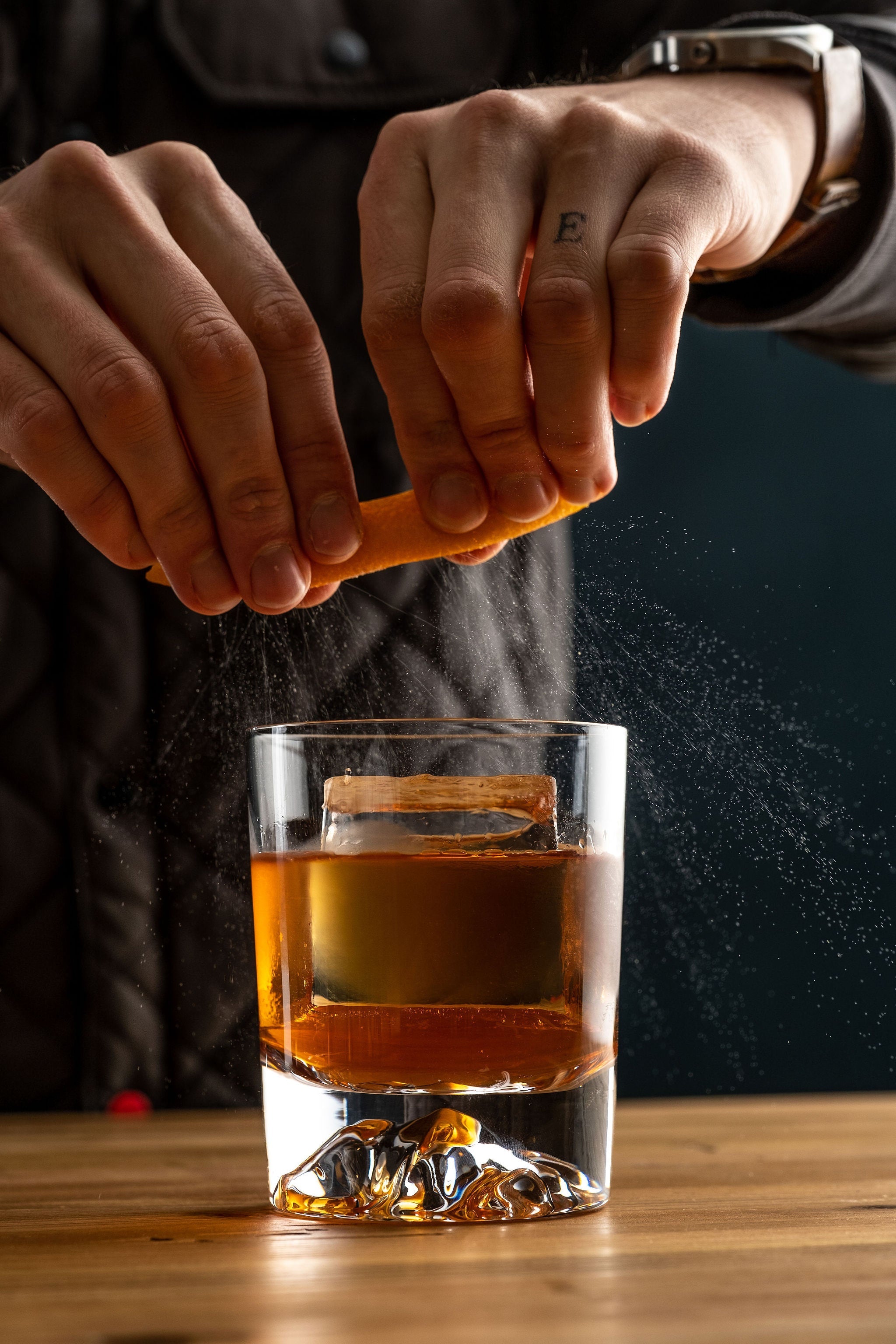 Foundation Glass | Weighted Mountain Base Old Fashioned Glasses - 10 oz Set of 2