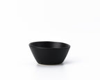 Black bowl on a white background