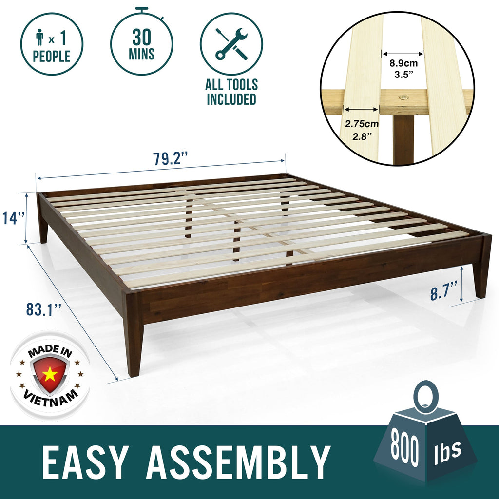 Mervyn Solid Wood Platform Bed