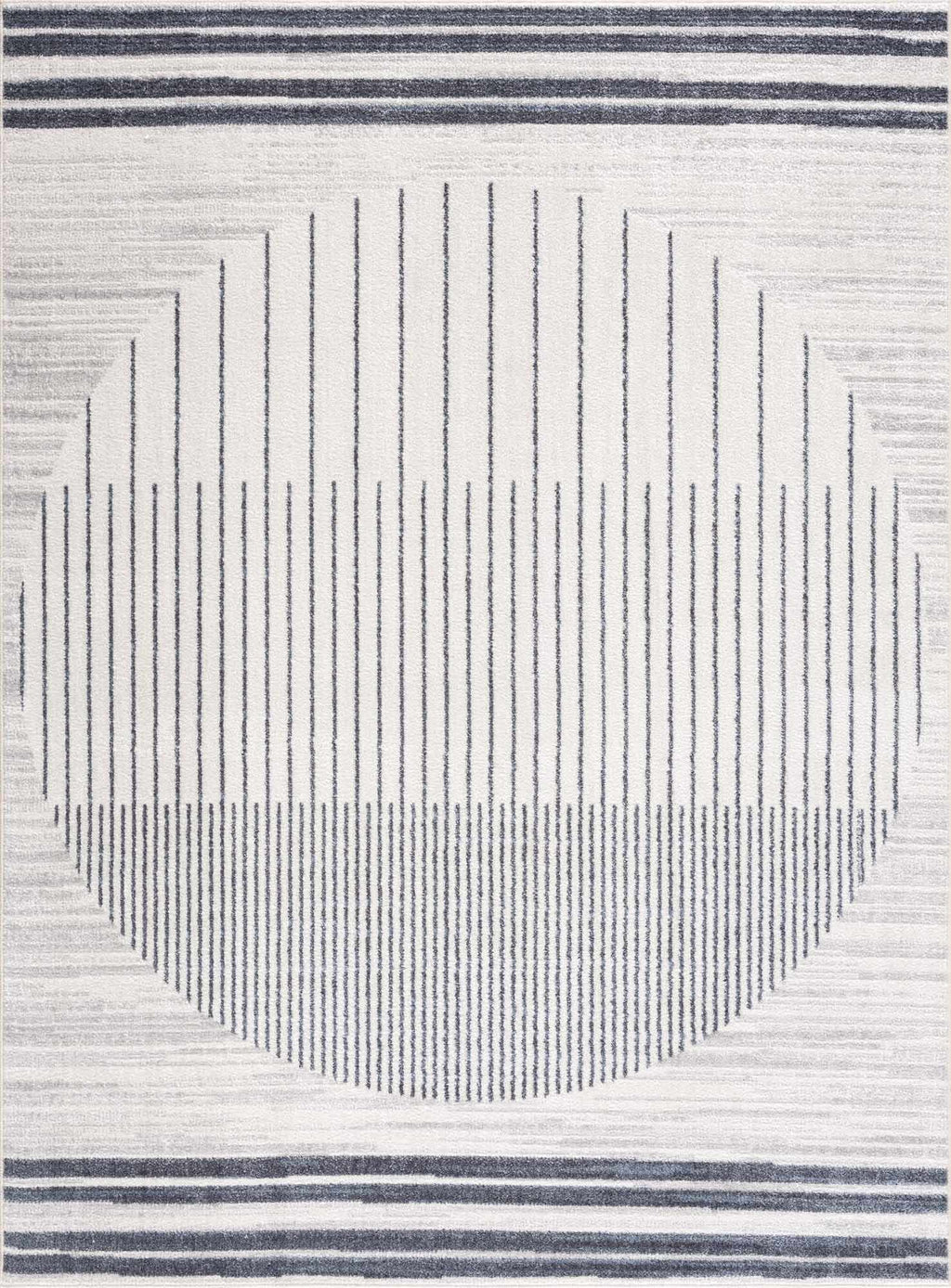 Tapis Thad lavable gris moyen