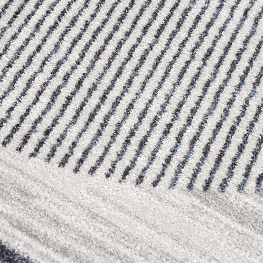 Tapis Thad lavable gris moyen