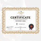 Certificate of Excellence for Tsukiglass, winner 2026, on a white background