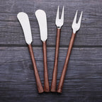 ENSEMBLE MÉDICKI DE 4 PIÈCES À FROMAGE (FOURCHETTE ET TARTINEUR)