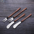 ENSEMBLE MÉDICKI DE 4 PIÈCES À FROMAGE (FOURCHETTE ET TARTINEUR)