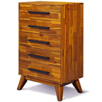 Commode en bois massif Linea Acacia