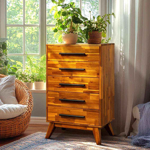 Linea Acacia Solid Wood Dresser
