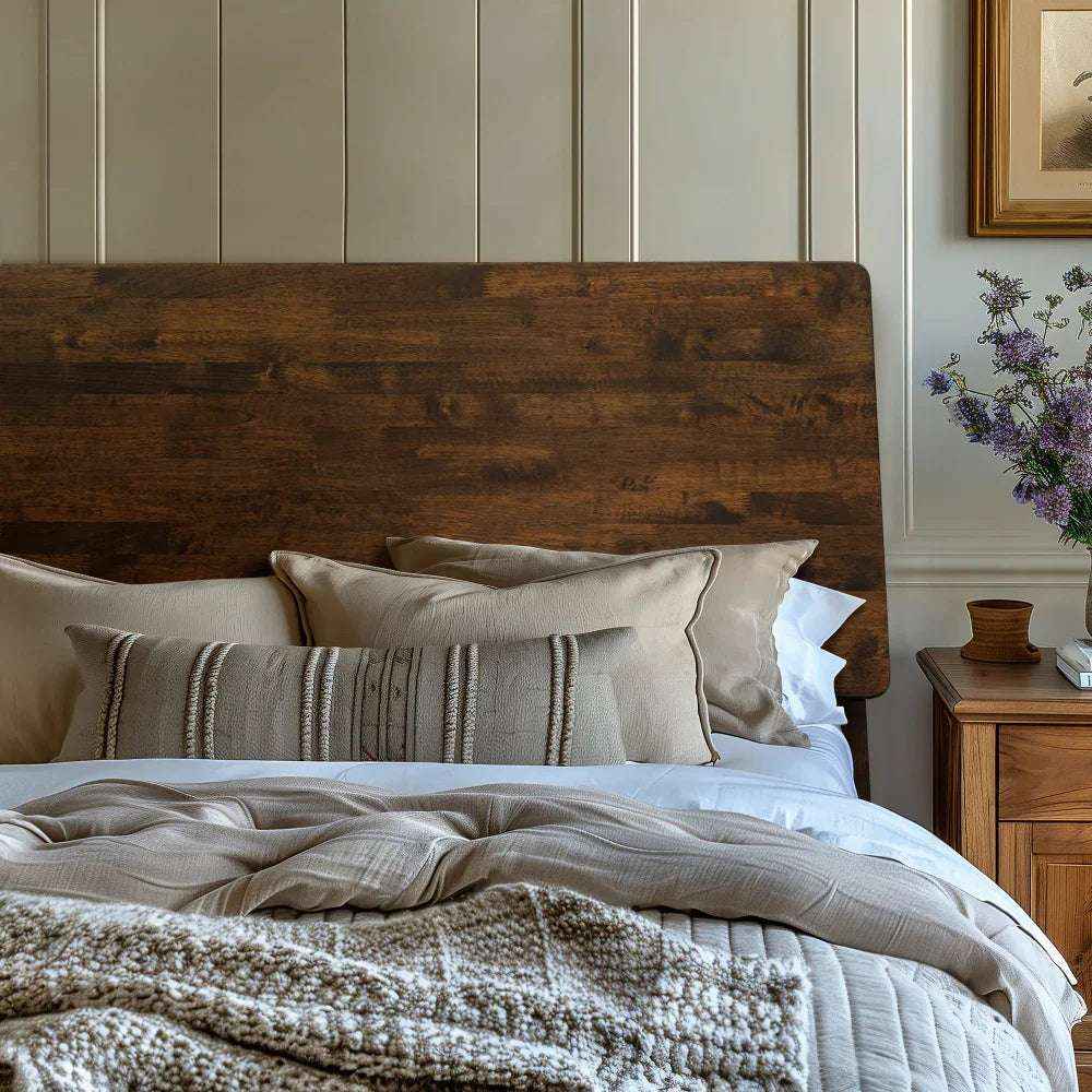 Serenity Deluxe Wood Platform Bed Frame